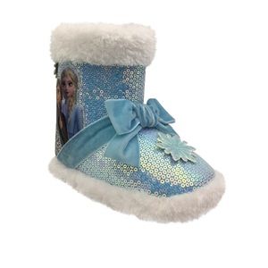 Disney Girls Frozen Cozy Faux Fur Slipper Bootie